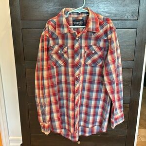 Boys Wrangler Western Shirt-Size L (10-12)